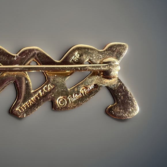 Vintage Love & Kisses XO Brooch by Paloma Picasso for Tiffany & Co. - Picture 4 of 5